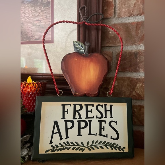 Vintage Rustic Decor Wooden
APPLES Wooden Hanging Sign
Country Farmhouse 13" - Picture 3 of 8